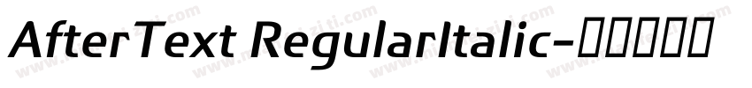 AfterText RegularItalic字体转换